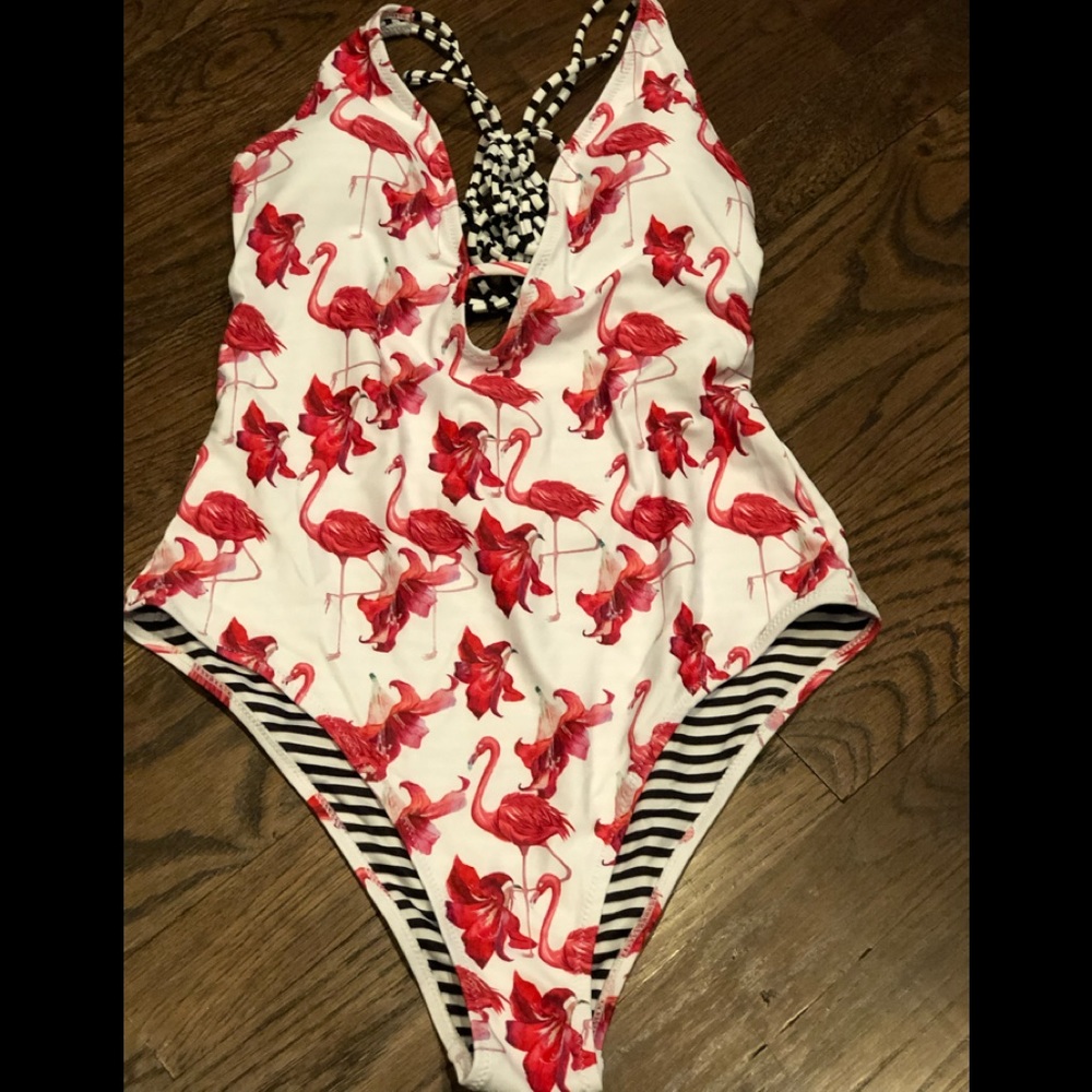 Super fun, sexy printed one piece !!